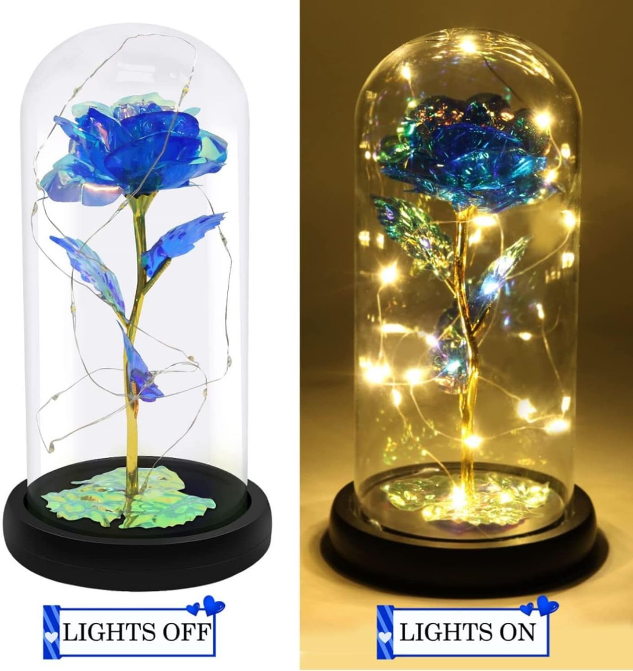 Ghirlande e barre luminose: Infinity Rose in Glaskuppel – Nuovo e nell'imballaggio originale da Nuglar venduto da SaleRitter 3