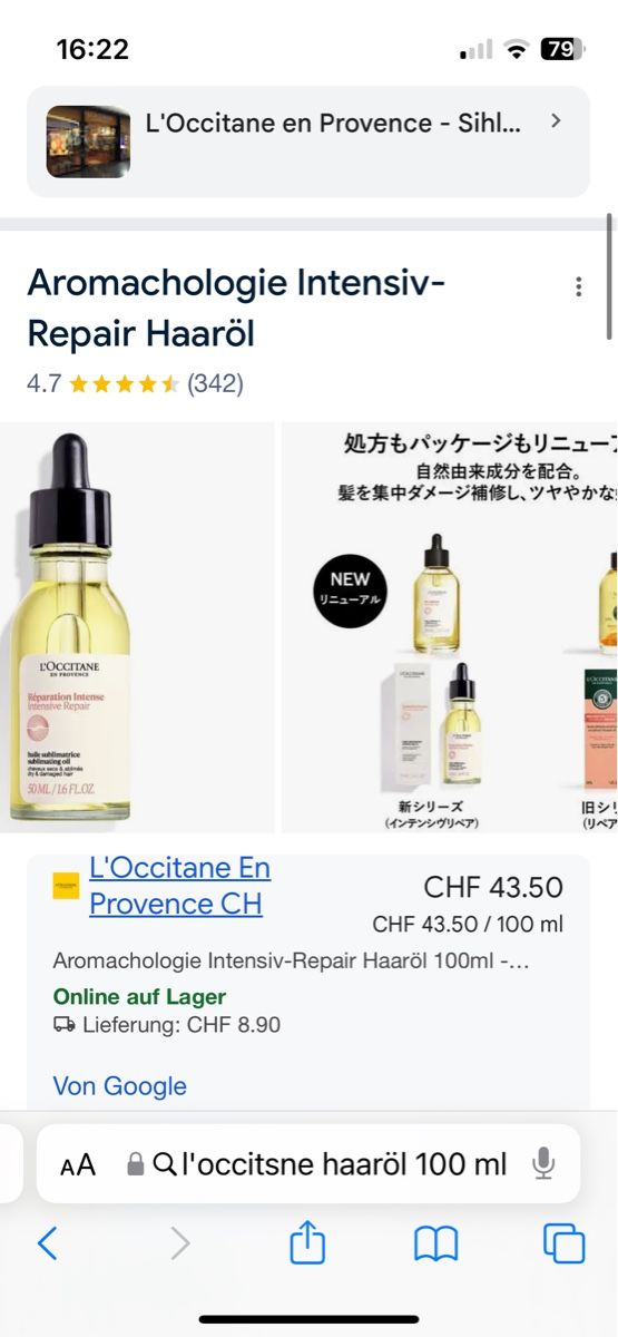 L'Occitane Prodotti per capelli: L‘Occitane Conditioner + Haaröl NP 90 Fr – Nuovo e nell'imballaggio originale da Wädenswil venduto da dorodi 4