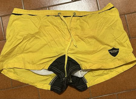 Short de bain homme SEOBEAN jaune, taille M