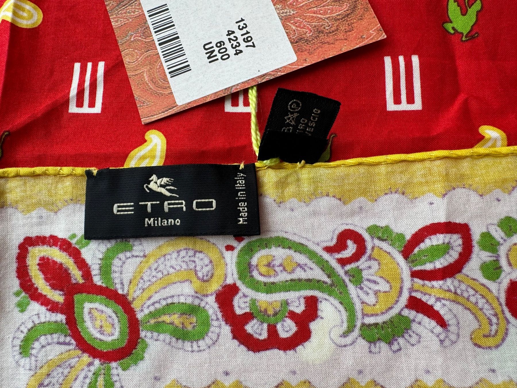 Etro Foulard & Sciarpe: Etro Tuch Foulard Pocket Square – Nuovo (secondo la descrizione) da Schaan venduto da MivrSh 4