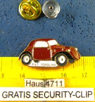 FIAT TOPOLINO AUTO PIN GEPRÄGT MIT SECURITY-CLIP