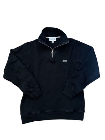 Pull Lacoste noir zippé col montant - Taille S - Automne