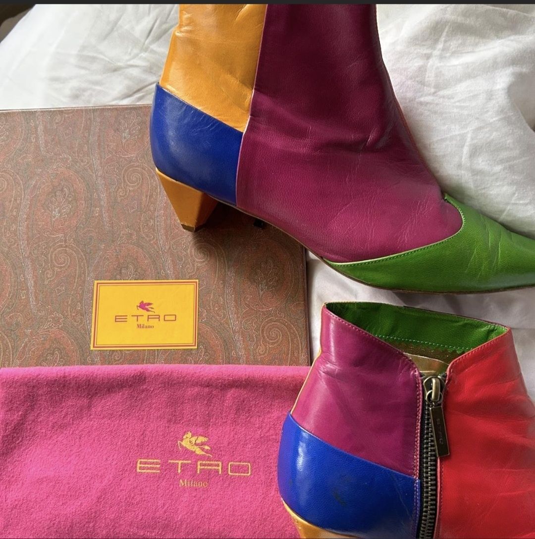 Etro Scarpe da donna: Bottines ETRO cuir multicolore pointure 38  – Usato da Aubonne venduto da erinrose 2