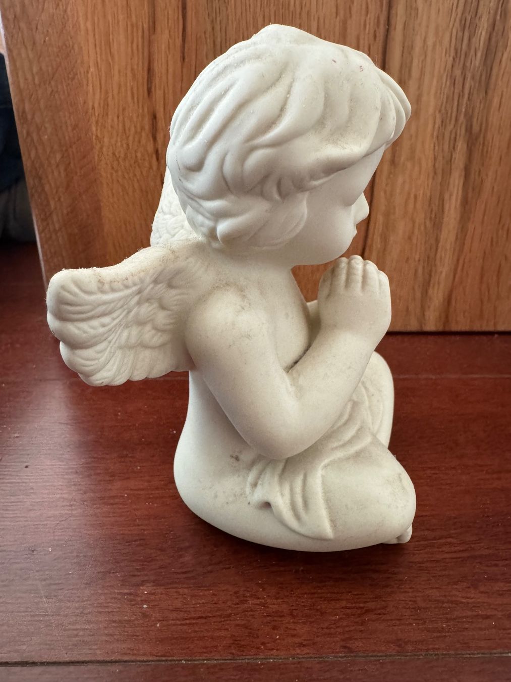 Statuette: Engel Figur sitzend mit gefalteten Händen – Usato da Gebenstorf venduto da baumhaus64 3