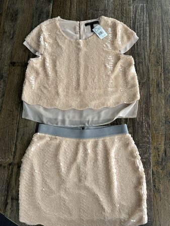 BCBG Maxazria Gr S zartrosa Ensemble neu