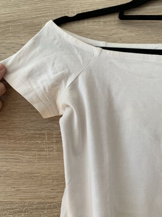 Haut Femme Bebe - Top épaule Dénudé Surplice Taille L - Noir En Poly/spandex - Neuf Avec étiquettes - Style Carrière