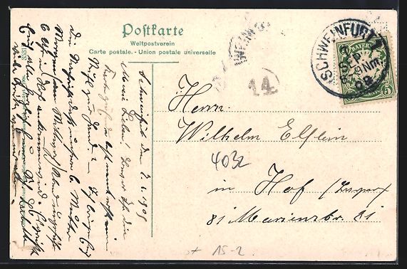 Cartoline postali: Schweinfurt, Zeppelin am Rückert-Denkma – Usato da Berlin venduto da bartko-reher 1