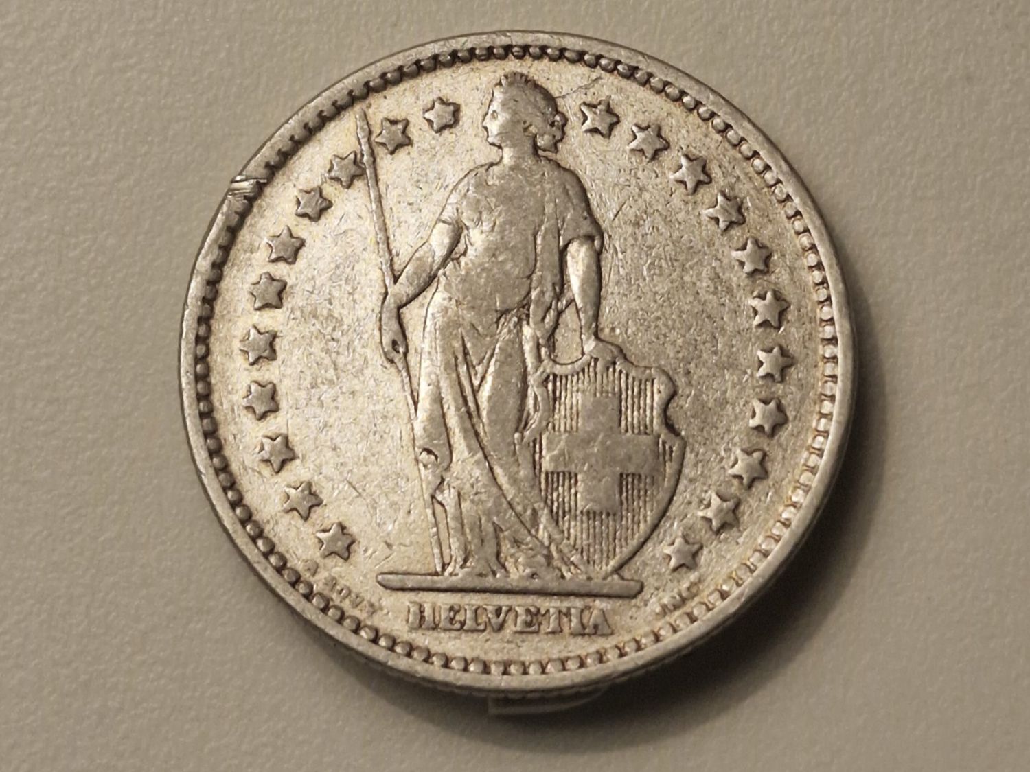 Tutti le monete: 1x 2 Fr. - 1920 - Silber/Argent 0.835 – Usato da Rüti ZH venduto da jpee 1