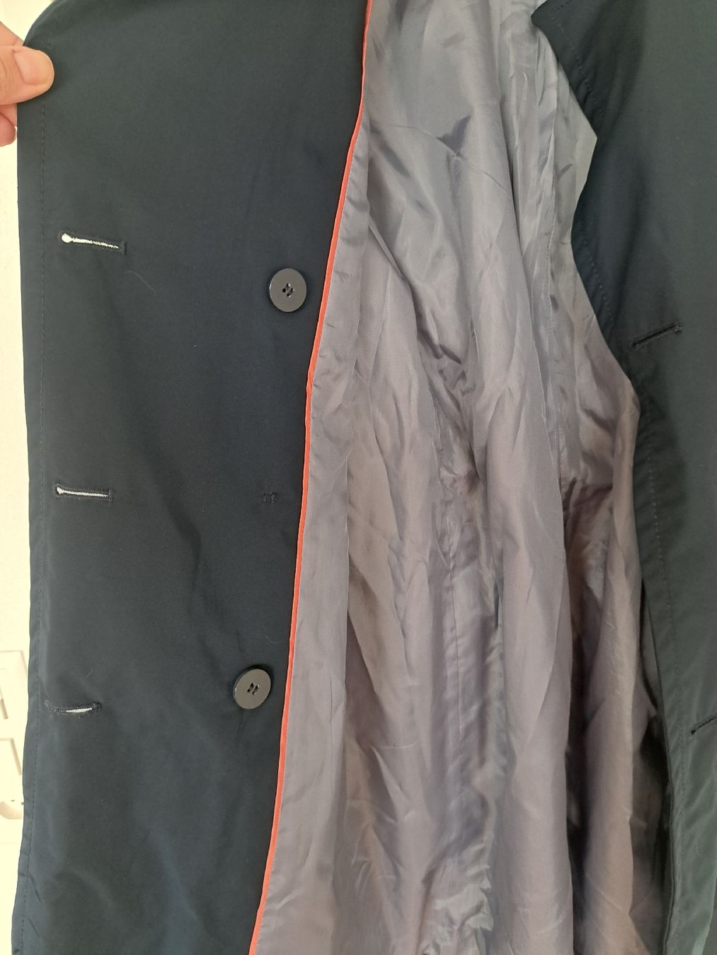 Benetton Cappotti: Benetton Regenmantel blau navy – Usato da Männedorf venduto da eli_y5vn 3