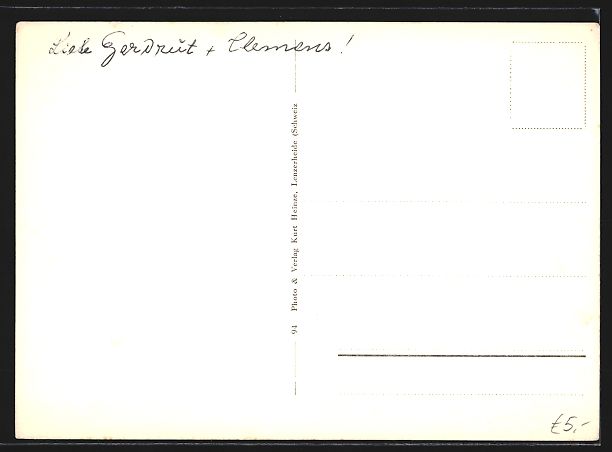 Cartoline postali: AK Valbella, Das Hotel Waldhaus – Usato da Berlin venduto da bartko-reher 1