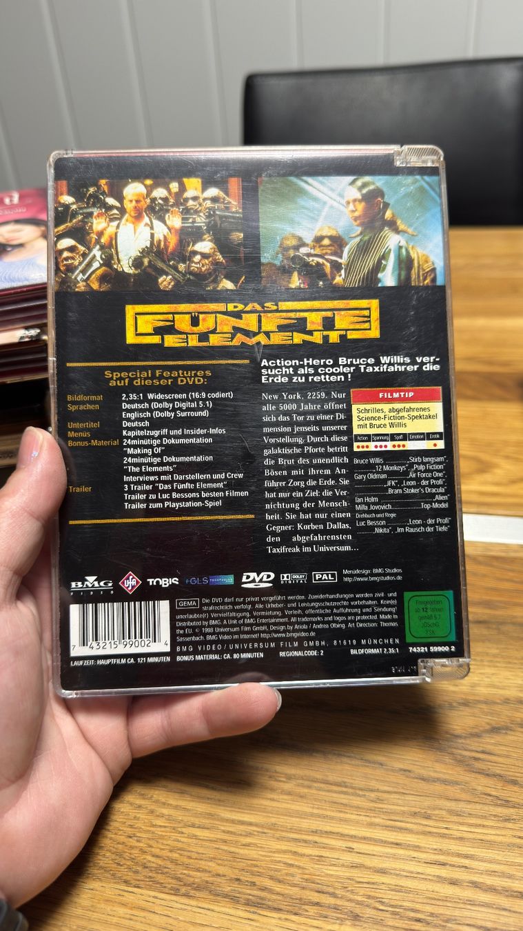 Alle DVDs: Das fünfte element dvd Special Edition – Gebraucht aus Burgdorf von Catbagger64 1