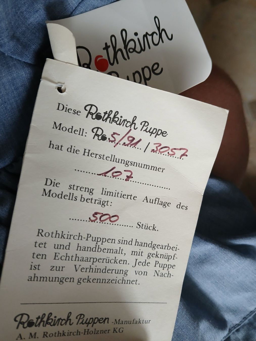 Bambole: Künstlerpuppe Rothkirch 1990 – Usato da Hallau venduto da mar_2hfm 1