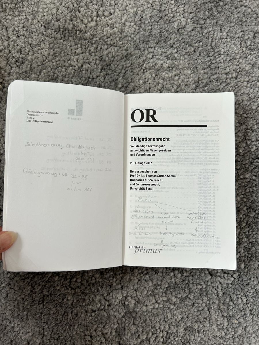 Bücher: Gesetzbuch Obligationenrecht OR – Gebraucht aus Sempach Station von mal_pm8y 2