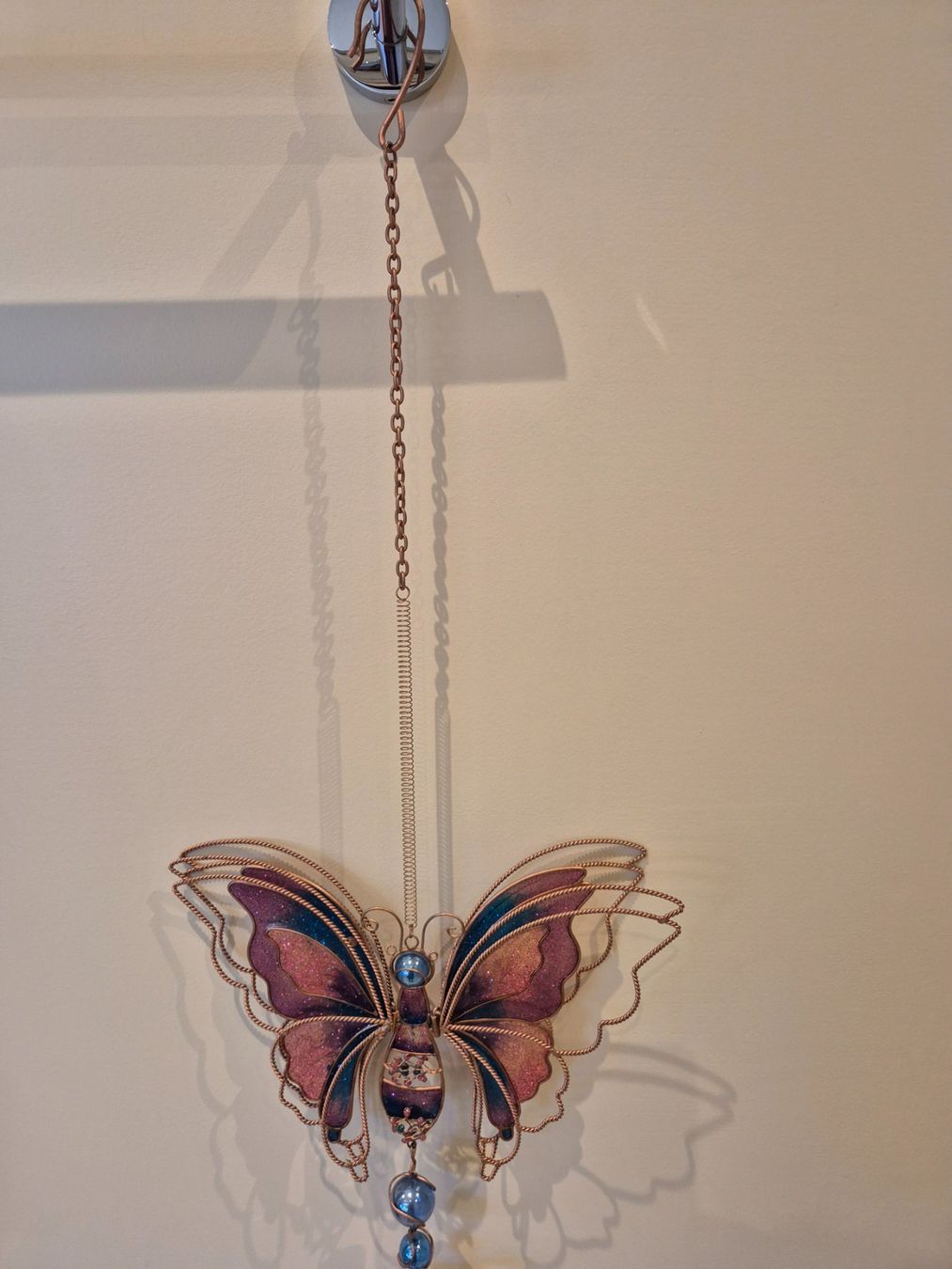 Sonstige Dekorationen & Accessoires: Windspiel Schmetterling mit Perlen – Gebraucht aus Dietikon von grafad 2