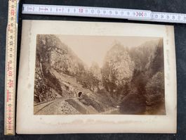 Gotthardbahn (UR/TI) Zug am Tunneleingang Originalfotografie