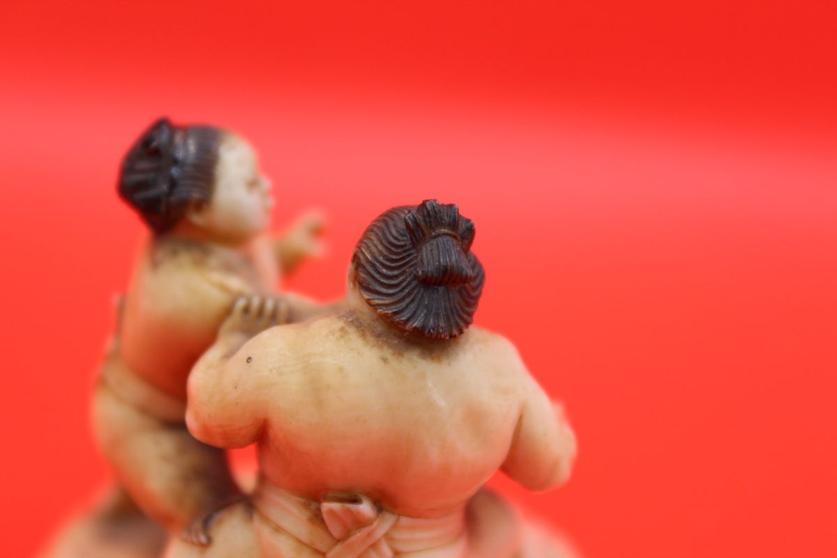 Statuette: Rare Okimono Sumo – Usato da Fiez venduto da Kirafinds 8