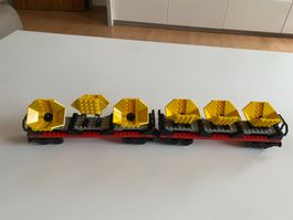 LEGO - 2- TOLLE - EISENBAHN - WAGONS