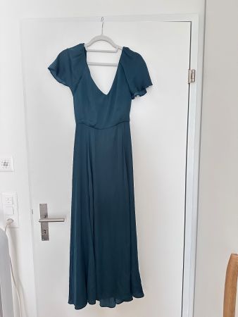 Maxikleid dunkelgrün Oysho Gr. L