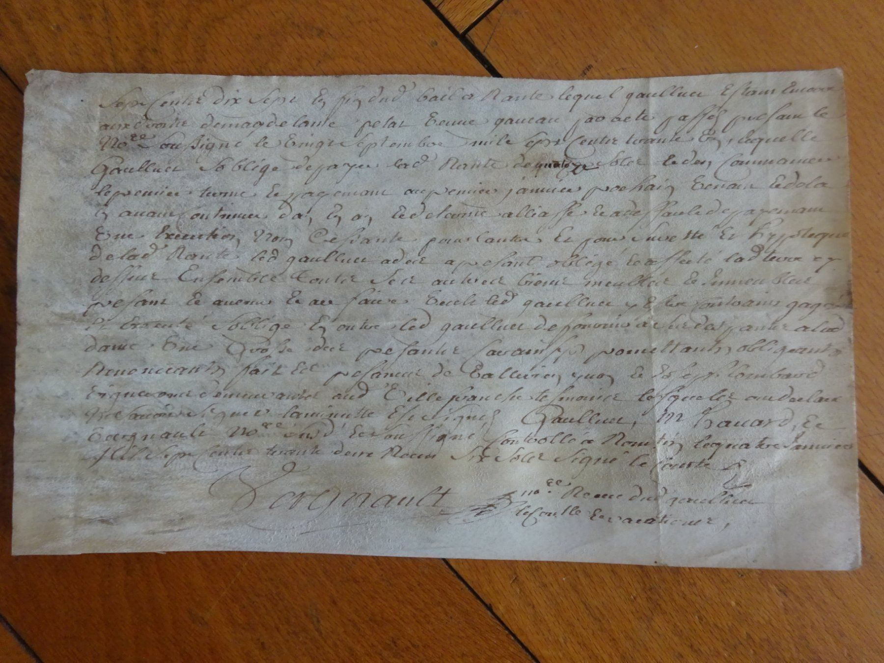 Documenti: Handzettel Pergament 1730 – Usato da Esslingen venduto da eintagammeer 4