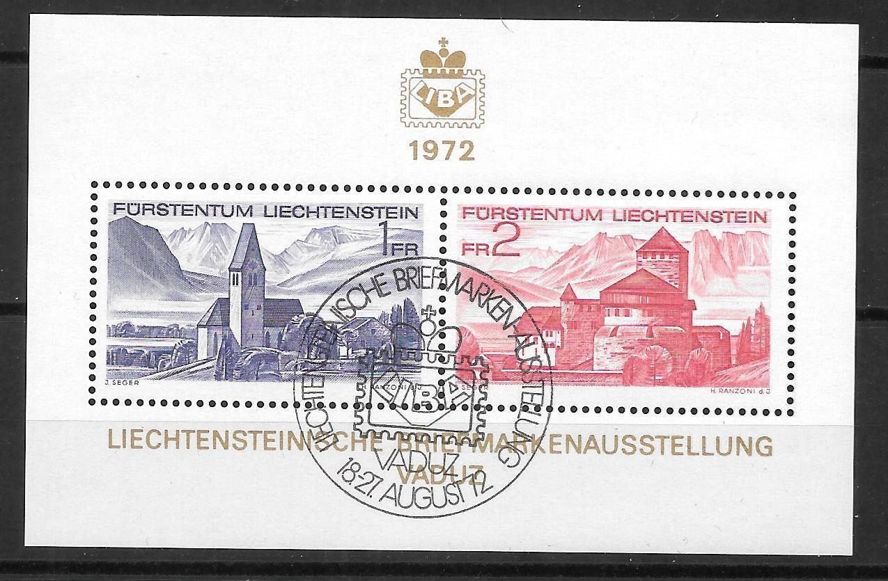 Tutti i francobolli: Liechtenstein Block 503 mit do. Liba-Stempel 18.-27.8.1972 – Nuovo (secondo la descrizione) da Olten venduto da clotaldi