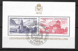 Liechtenstein Block 503 mit do. Liba-Stempel 18.-27.8.1972