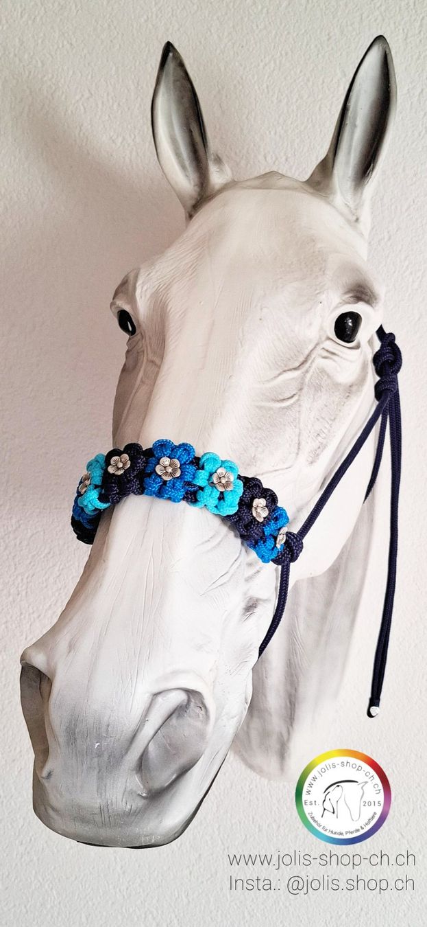 Briglie & Cavezze: Knotenhalfter mit Ring "Flowerpower" von Jolis-Shop – Nuovo e nell'imballaggio originale da Ueken venduto da jolis-shop 5
