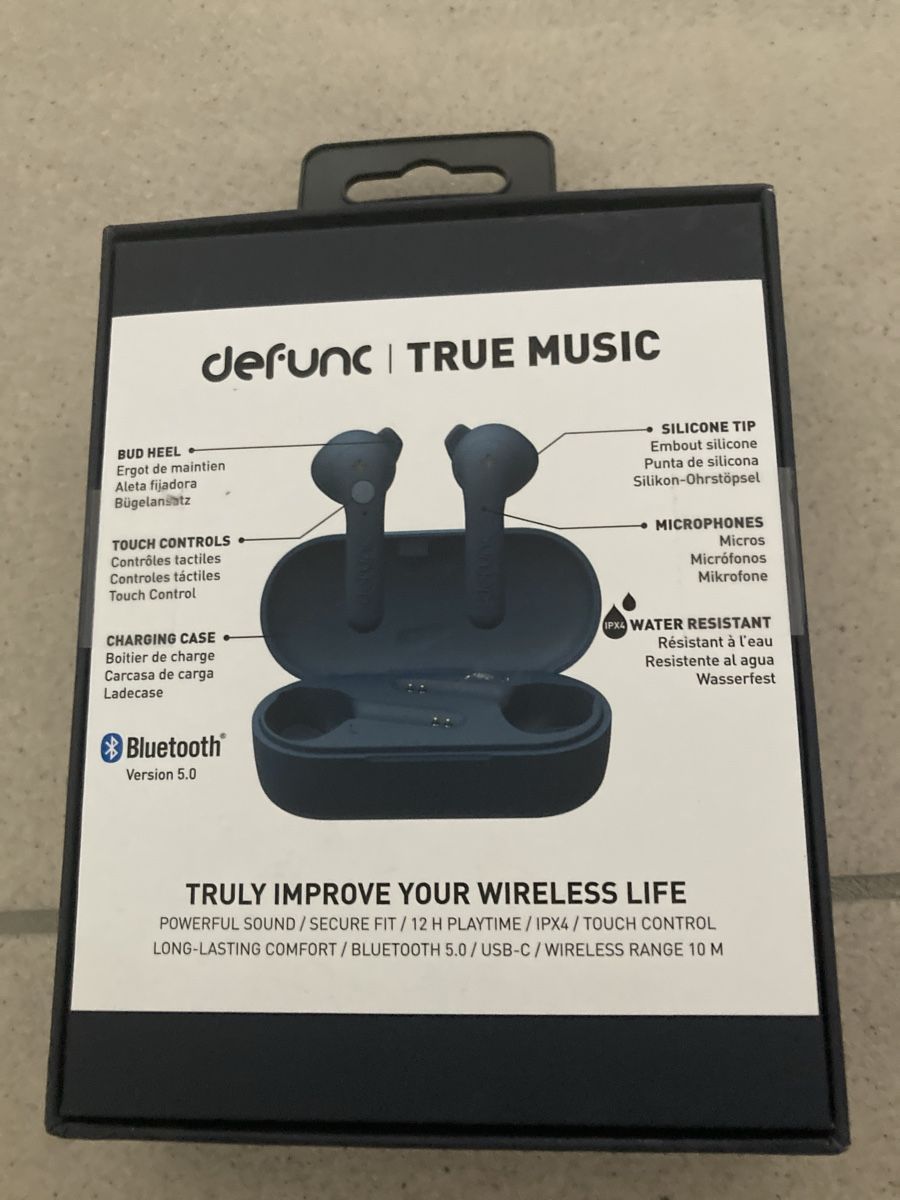 Cuffie: Defunc True Music Bluetooth Kopfhörer Blau Neu – Nuovo e nell'imballaggio originale da Otelfingen venduto da pat_8jmb 3