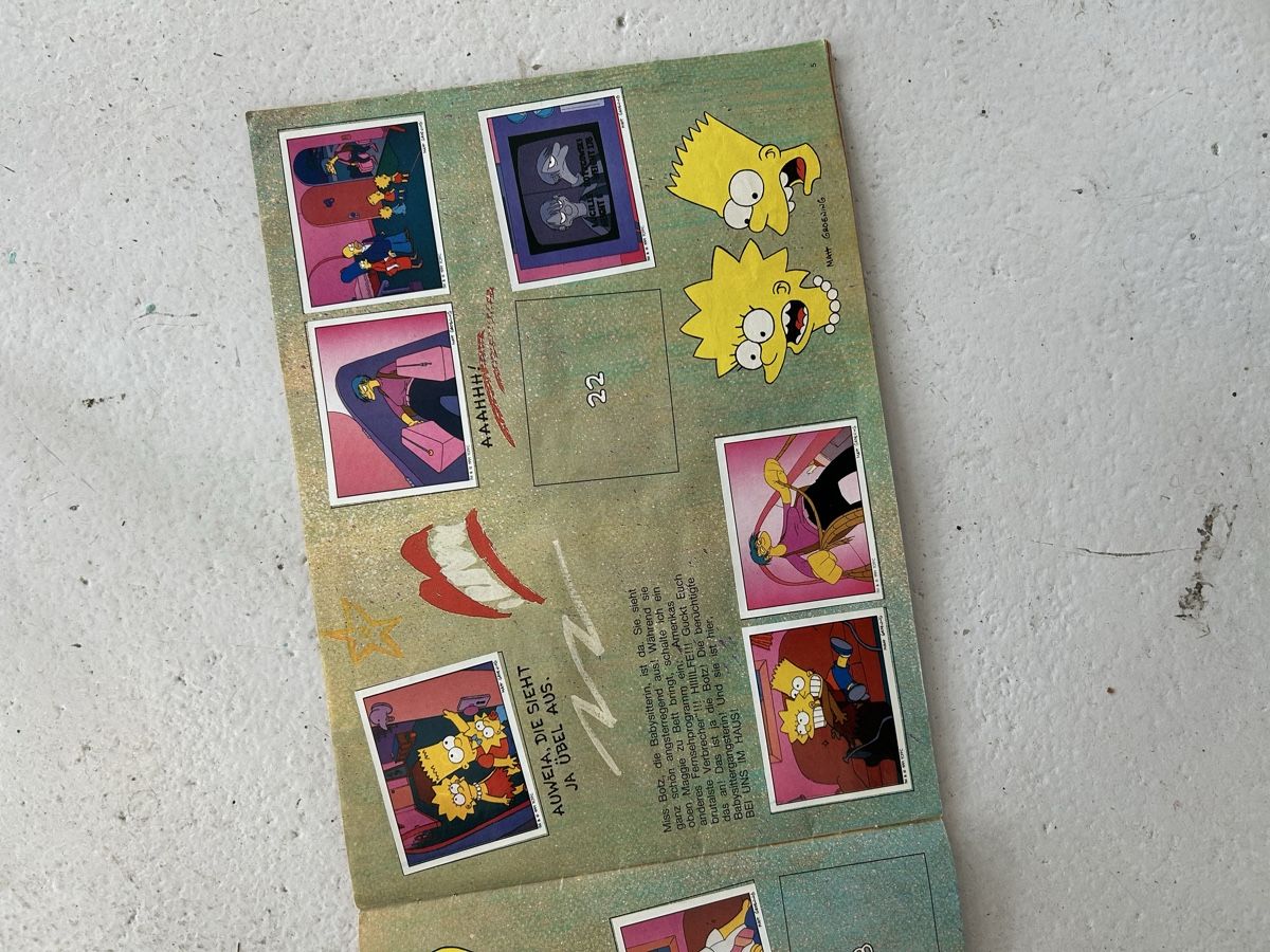 Panini Album: Altes Simpsons Panini Album – Usato da Bern venduto da spraydose 2