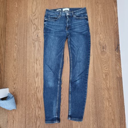 Mango Denim Jeans Damen Grösse 36 blau guter Zustandm