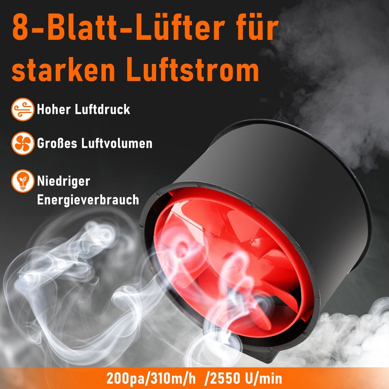 Luftreiniger: Rauchabzug Rohrventilator 100mm Growbox Ventilator – Neu und originalverpackt aus Schaffhausen von  6