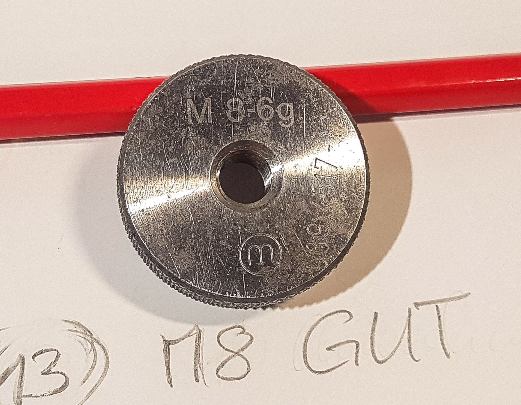 Tutti gli attrezzi: Gewindelehrring M8 GUT Lehrring GO – Usato da Aarburg venduto da davon6789 2