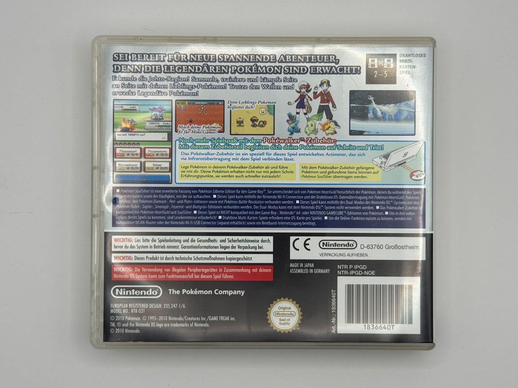 Pokémon Spiele: Pokemon SoulSilver + Pokewalker – Gebraucht aus Bettlach von awi_7jcb 2