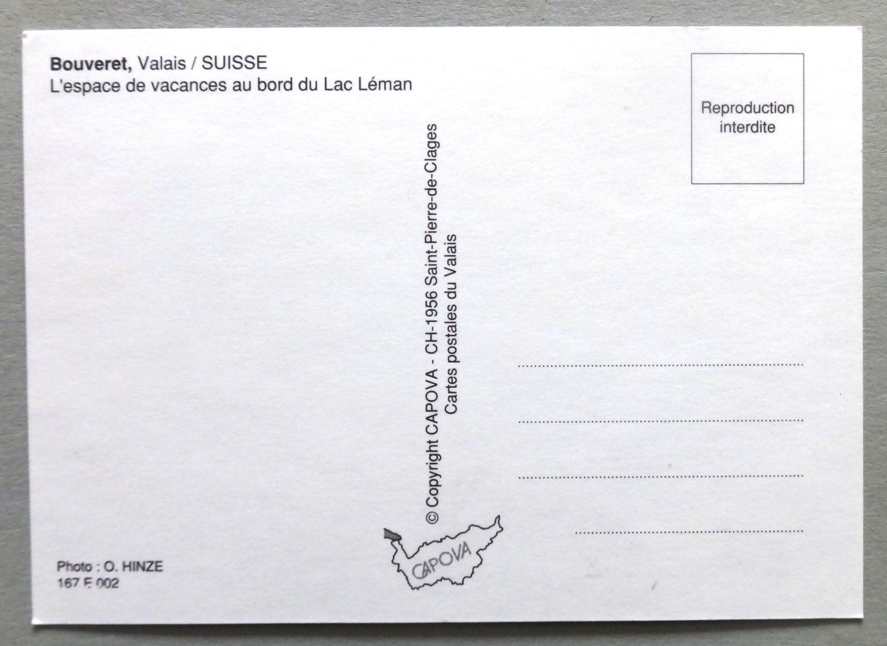 Cartoline postali: Le Bouveret – Usato da Fétigny venduto da Billy2miny 1