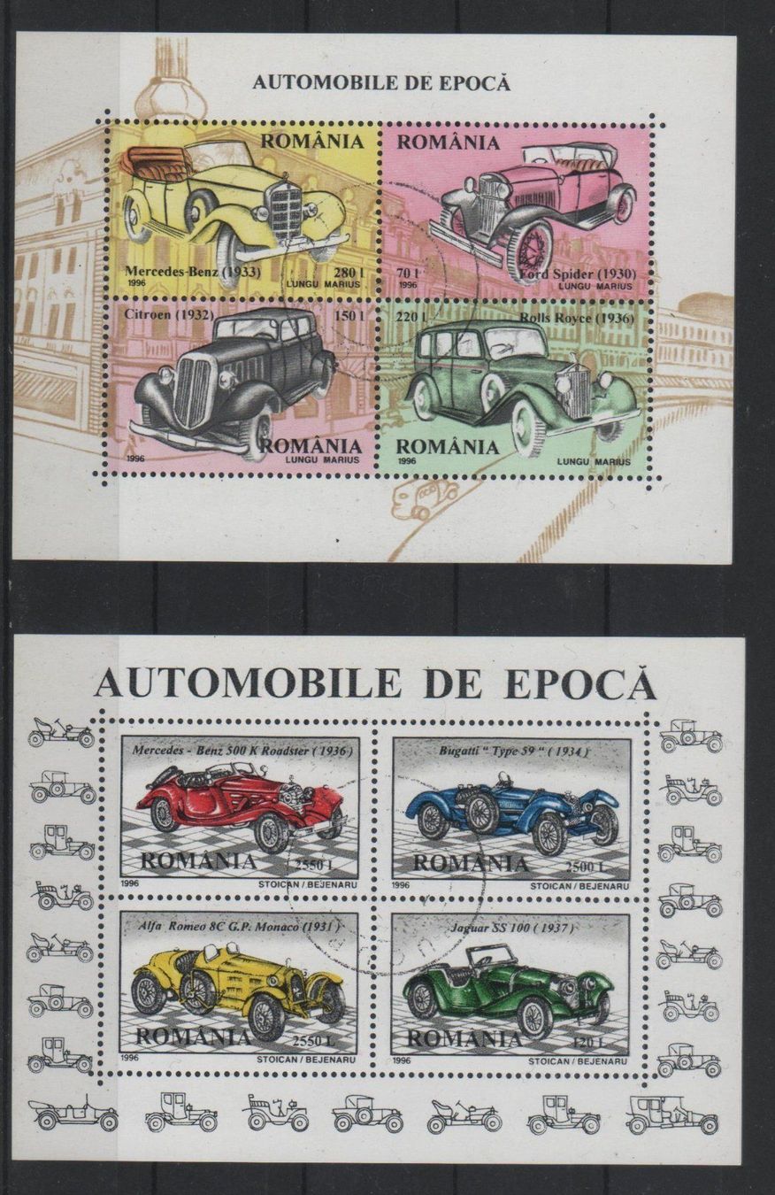 Tous les timbres: Rumänien 1996 Blocks Nr. 304/305 o – D'occasion à Remetschwil par Hofiii