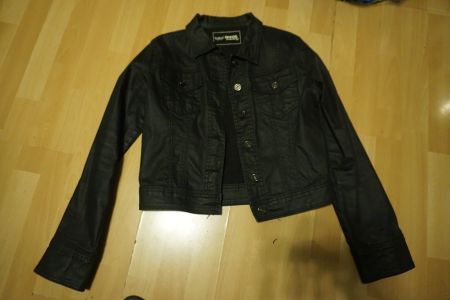 Schicke schwarze Übergangs Jacke, Grösse L