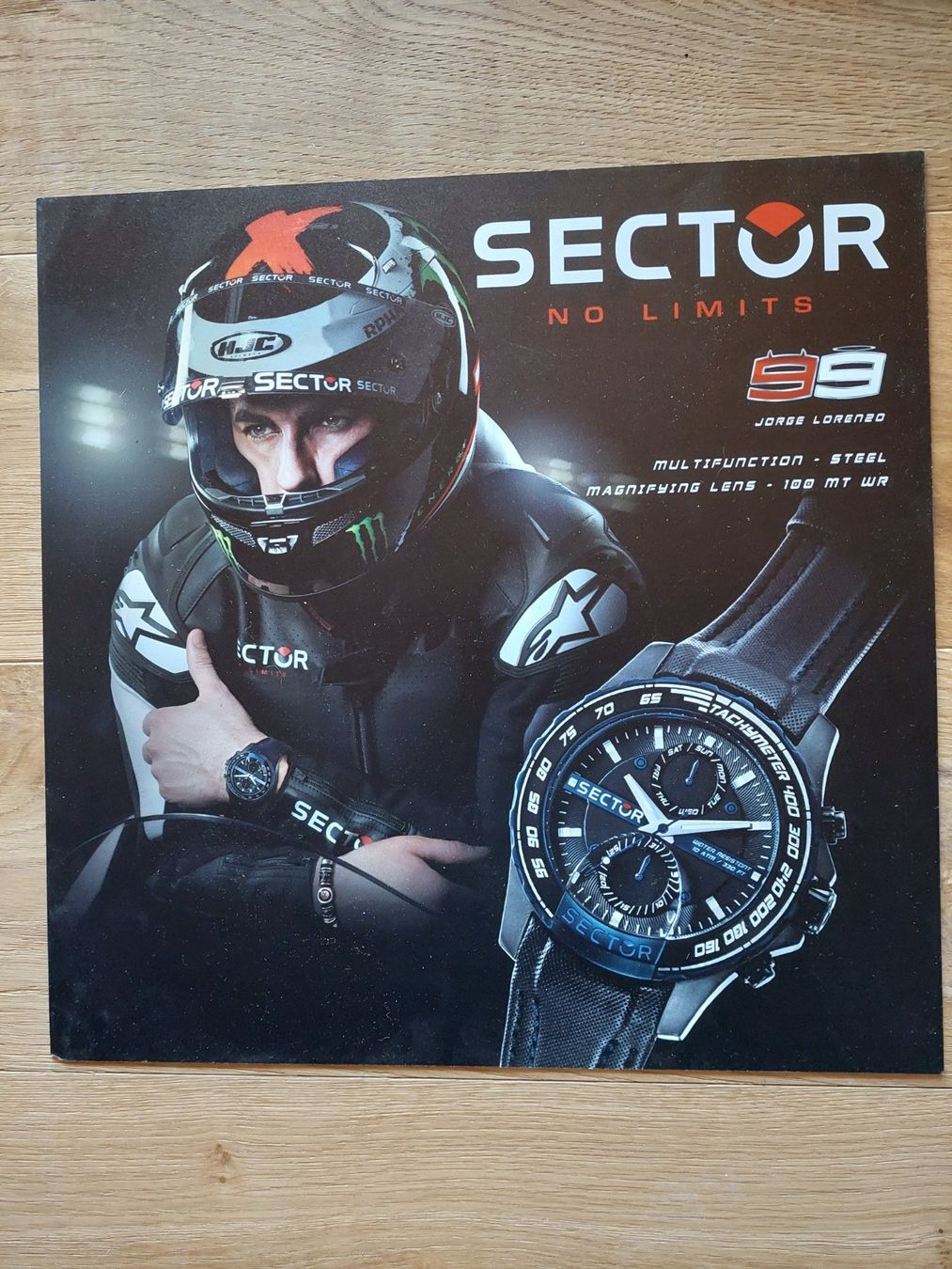 Insegne: Jorge Lorenzo, panneau publicitaire Sector no limits – Usato da marsens venduto da gag03