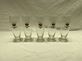 5 Biergläser Frauenfelder Bier 3dl  