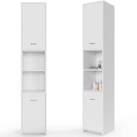 DEUBA 100510 Hochschrank Bad Weiß
