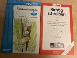 mini LÜK Rechenübungen 3 & Richtig schreiben 2 Lernhefte