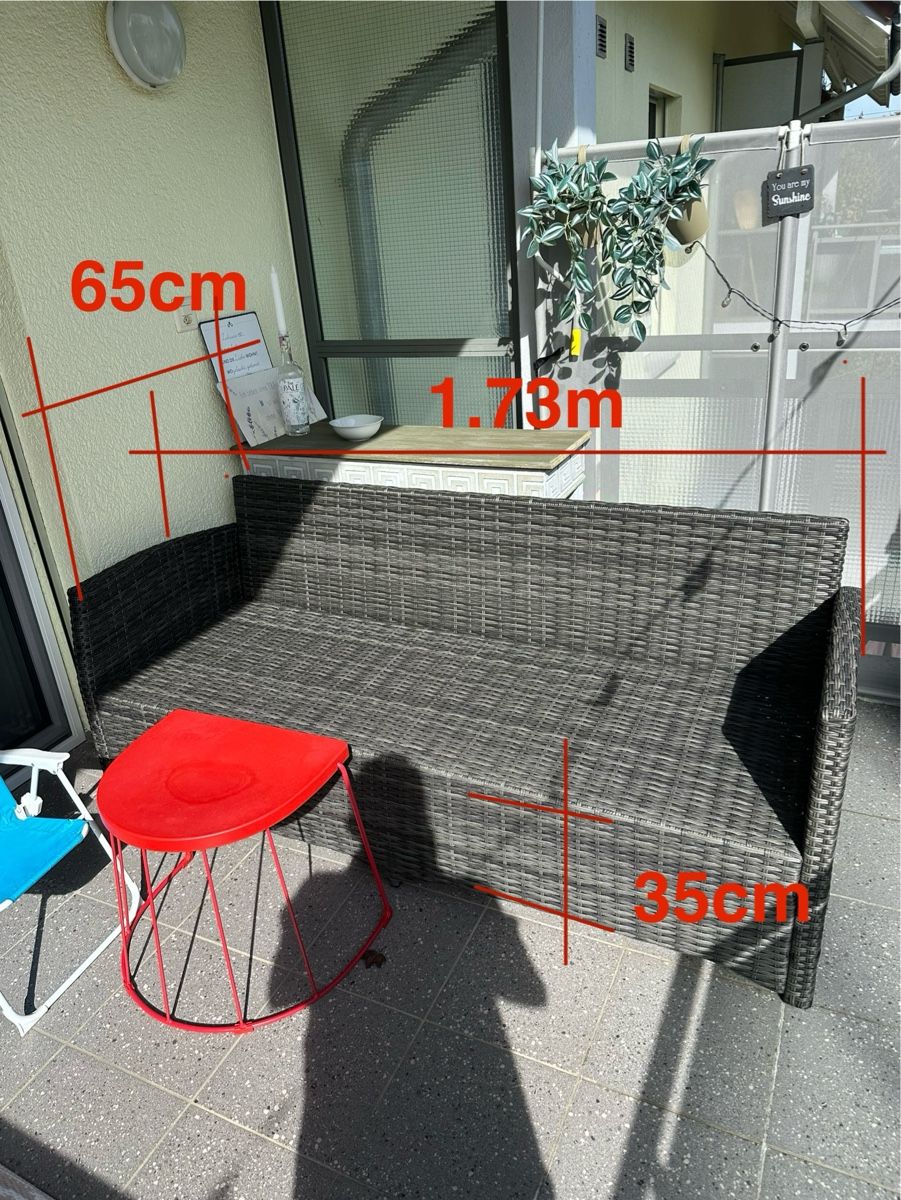 Divani: Rattan Lounge mit Tisch – Nuovo (secondo la descrizione) da Langenthal venduto da Luigi4900
