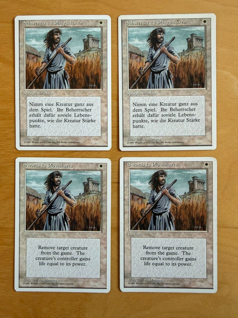 Magic The Gathering Carte collezionabili: 4x Swords to Plowshares // 4th Edition // Magic – Usato da Binz venduto da Tempelritter