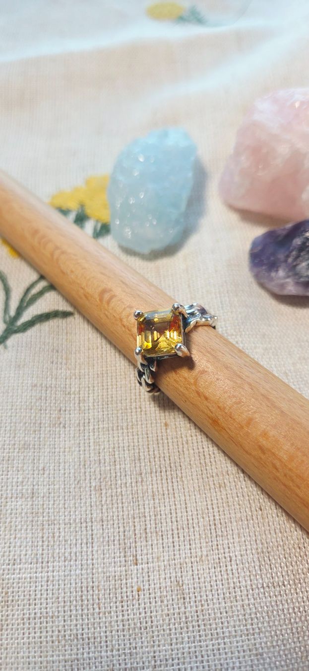 Anelli: NEW - S925 Citrine Ring (Adjustable) – Nuovo (secondo la descrizione) da Zürich venduto da cin_wcf6 4