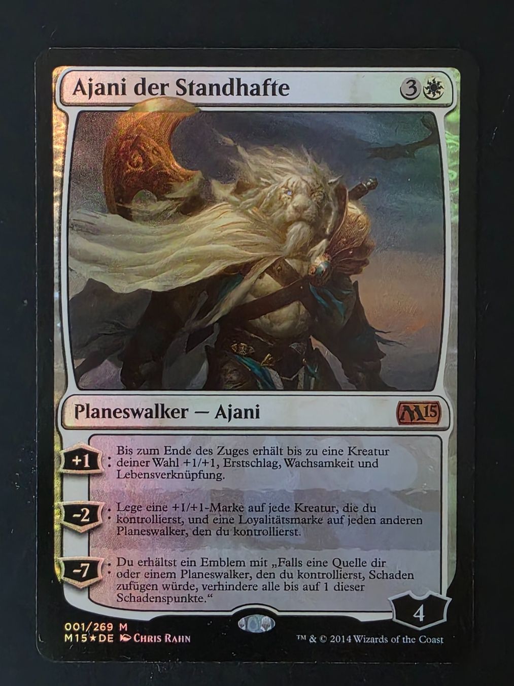 Magic The Gathering Sammelbilder & Trading cards: Ajani der Standhafte - Foil - MTG – Gebraucht aus Zürich von Semagets