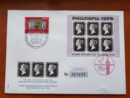 Philympia 1970 Sonderblock Penny Black  (R70)
