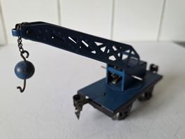 MäRKLIN Kranwagen, drehbarer Ausleger, Kurbel, Kette, Haken