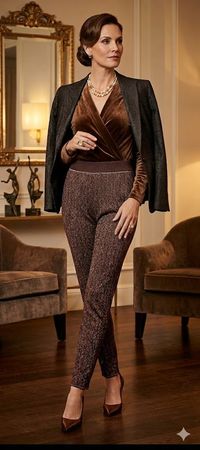 MISSONI Strickhose Hose Pantalone Viskose Lurex Gr.36