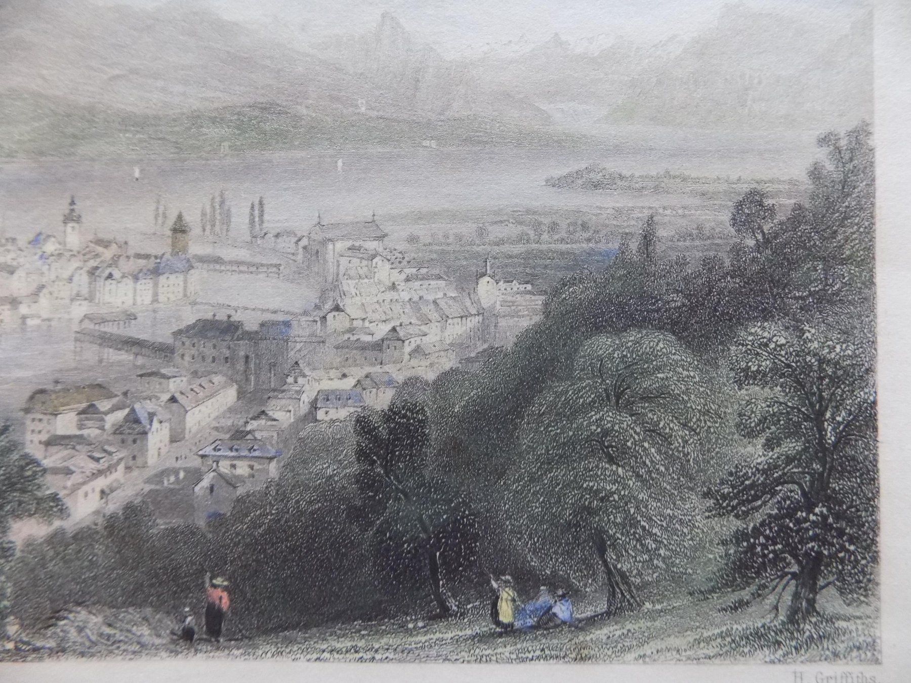 Incisioni: Luzern Rigi von Bartlett – Usato da Risch venduto da Antikfee 4