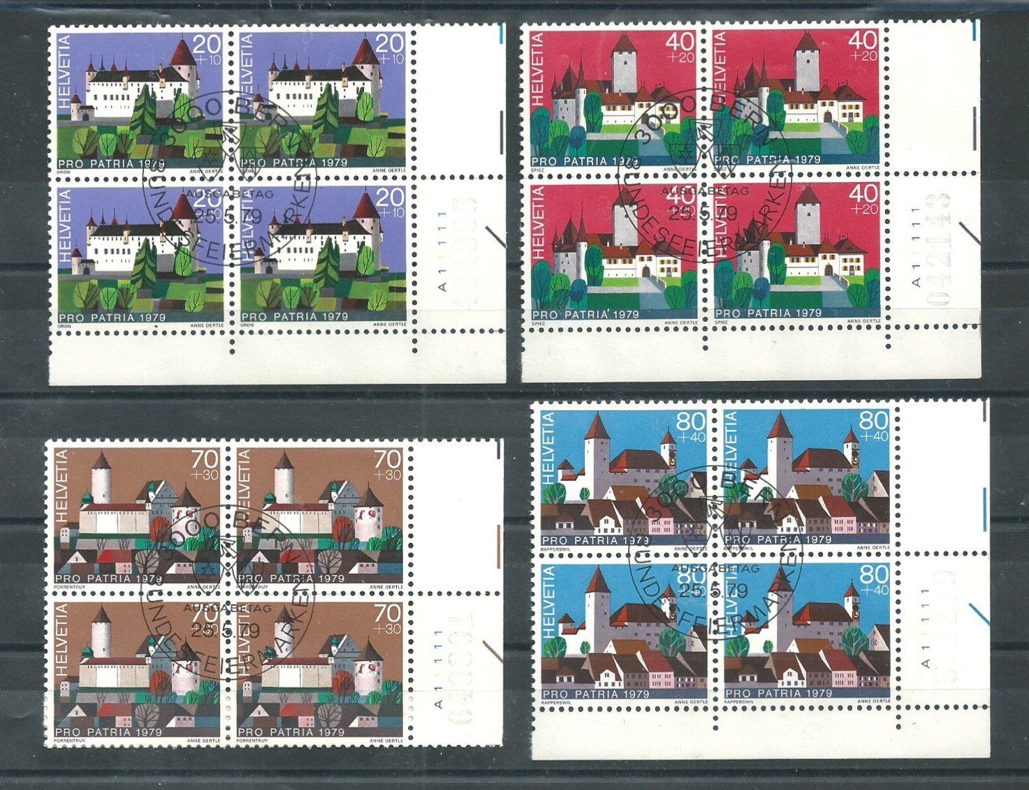 Tutti i francobolli: 1979 Pro Patria – Nuovo e nell'imballaggio originale da Trübbach venduto da Sammer51