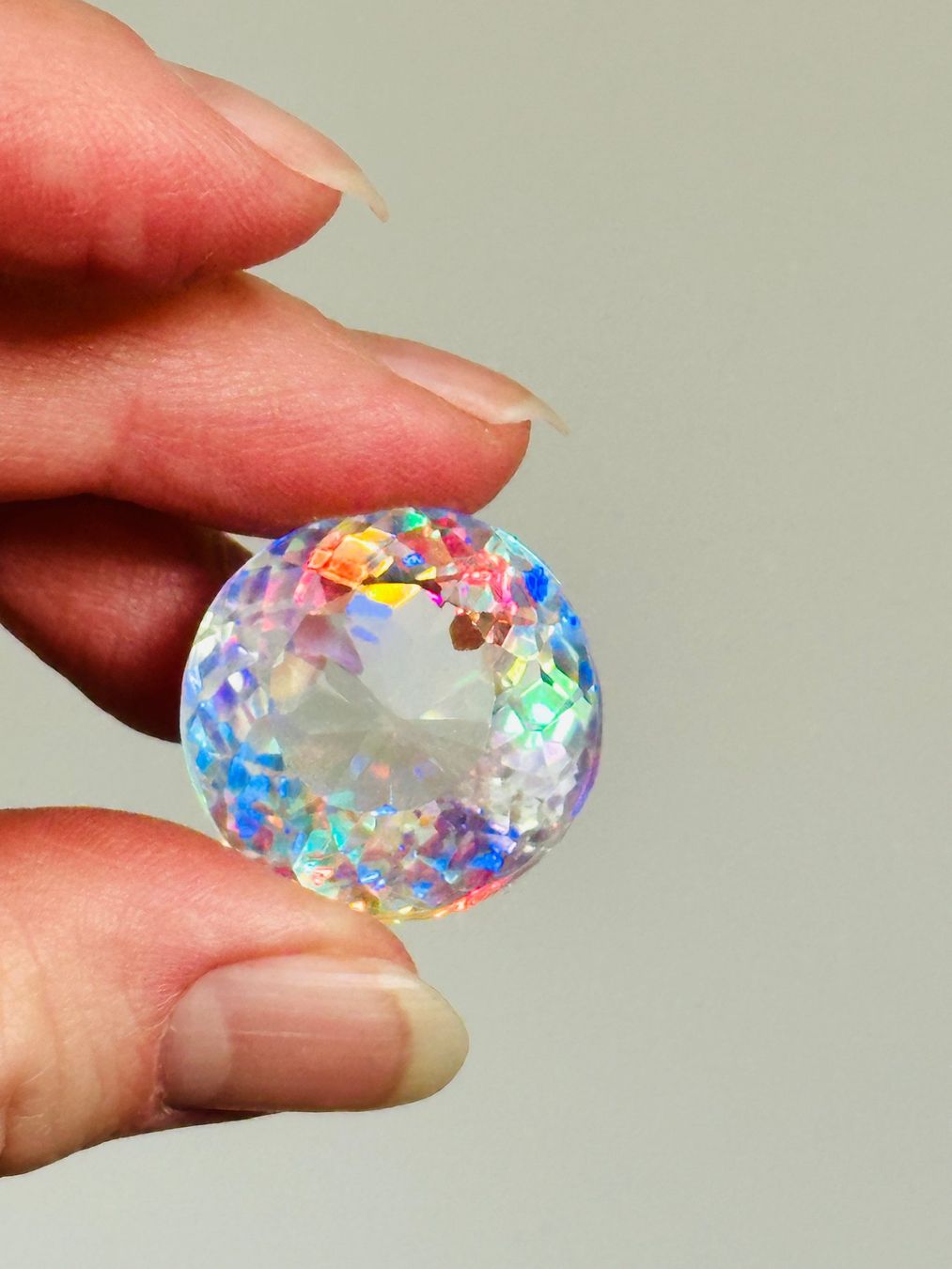 Pietre preziose: 64.80 Ct. Certified Round Cut Mystic – Nuovo e nell'imballaggio originale da Genève venduto da AWWA 8