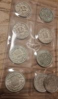 9x Schweizer 50Rp. silber